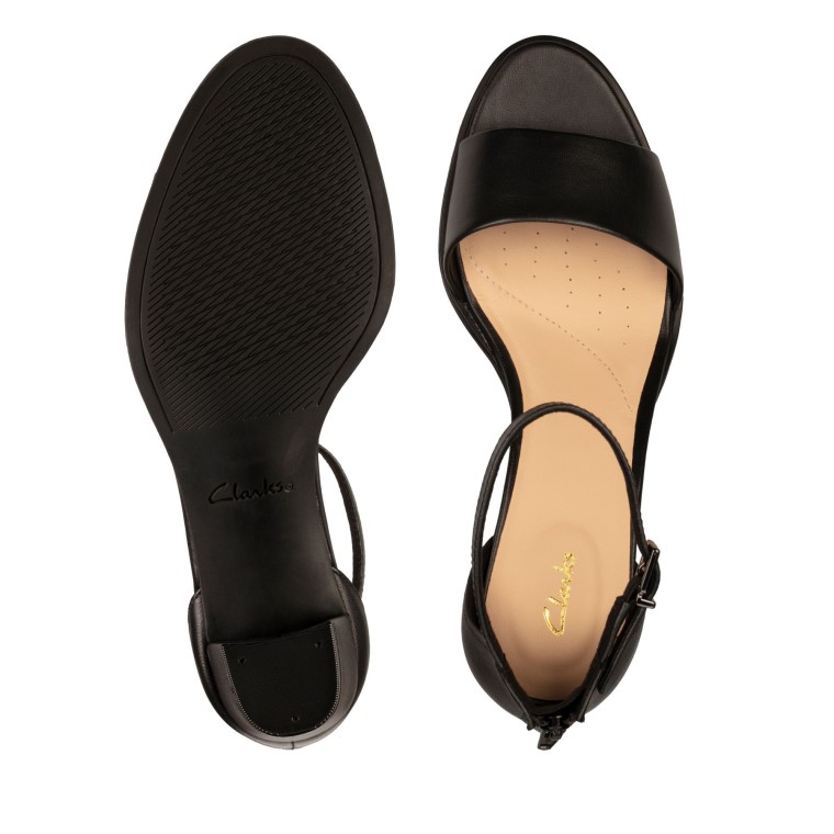 Kayl 60 2 Partes Clarks Cuero Negro
