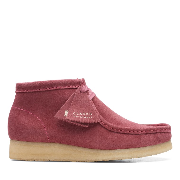 Botas Wallabee Rosa Clarks