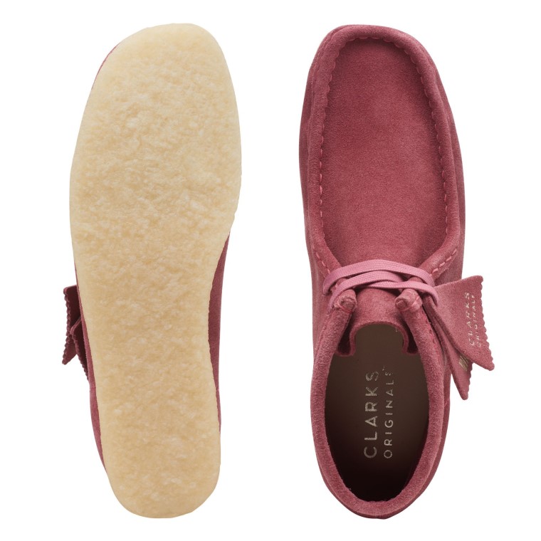 Botas Wallabee Rosa Clarks