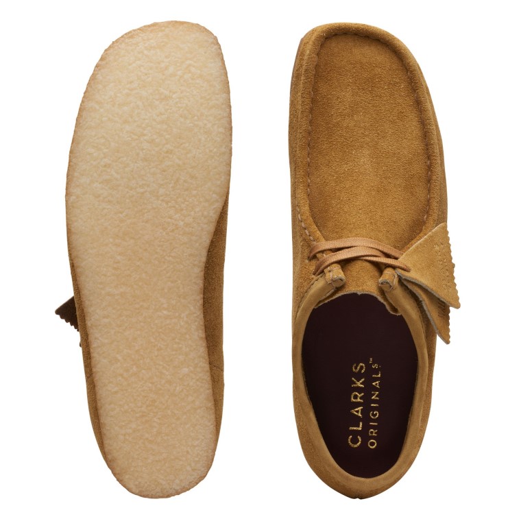 Wallabee Peludo Roble Gamuza Clarks