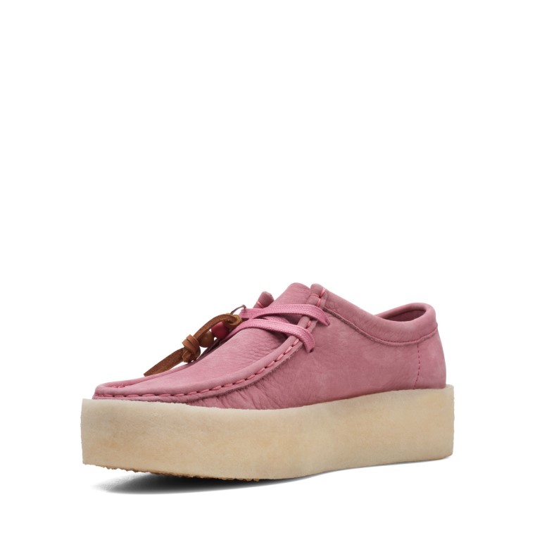 Taza Wallabee Clarks Nubuck Rosa