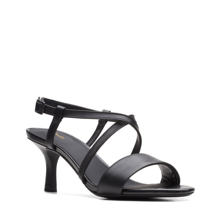 Clarks Amali Hebilla Cuero Negro