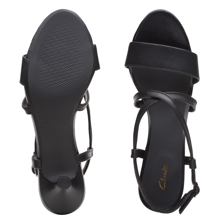 Clarks Amali Hebilla Cuero Negro