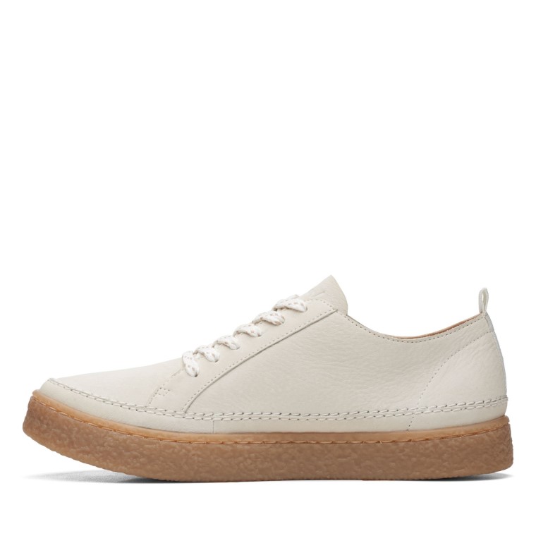 Encaje Clarks Barleigh En Cuero Blanco
