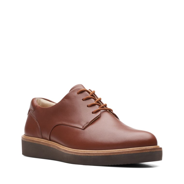 Baille Encaje Clarks Bronceado Cuero