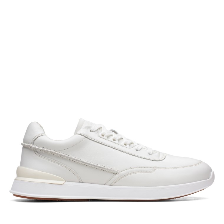 Race Lite Encaje Clarks Cuero Blanco