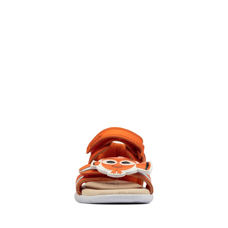 Camiseta Zora Nemo De Cuero Naranja Clarks