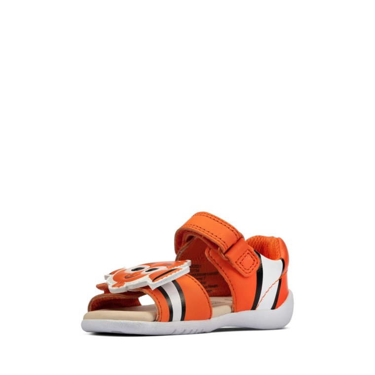 Camiseta Zora Nemo De Cuero Naranja Clarks