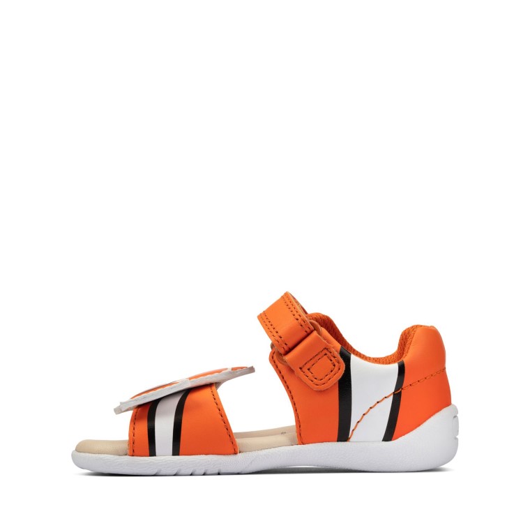 Camiseta Zora Nemo De Cuero Naranja Clarks
