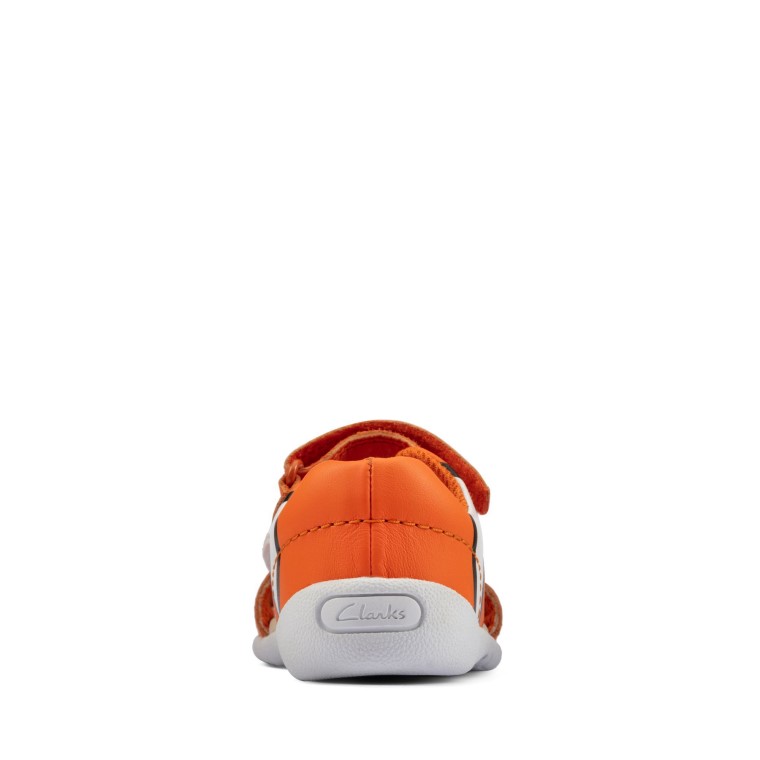 Camiseta Zora Nemo De Cuero Naranja Clarks