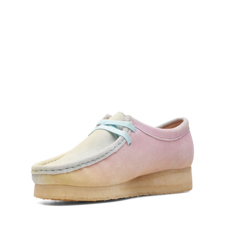 Wallabee Clarks Blanco/azul