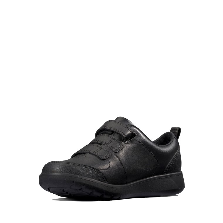 Cuero Negro Clarks Scape Sky Y