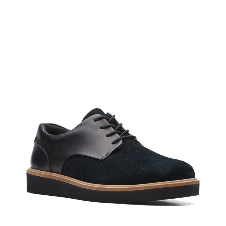 Clarks Baille Encaje Negro Combi