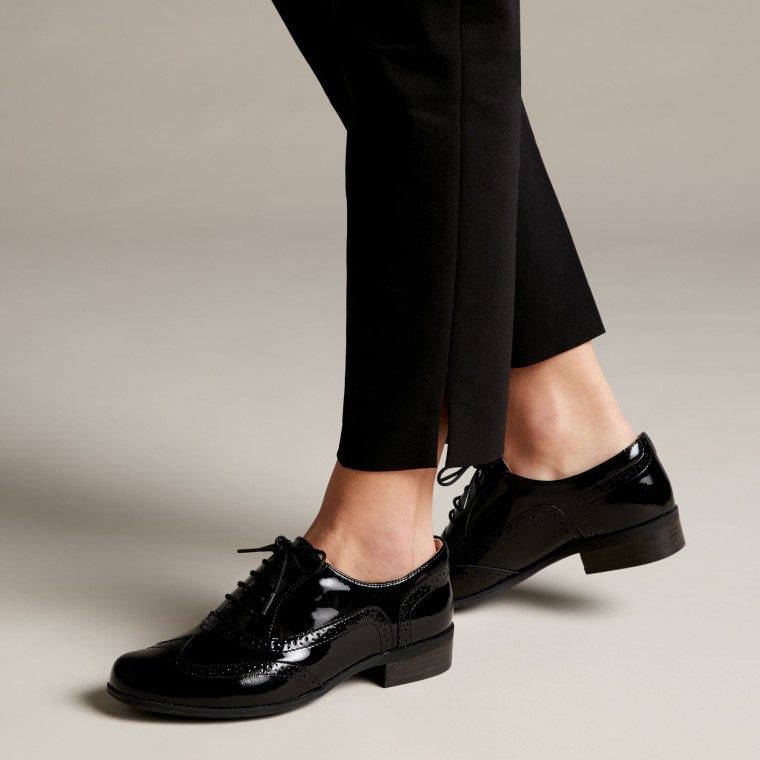 Charol Negro Clarks Hamble Roble