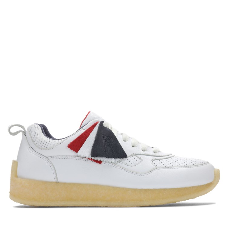 Cuero Blanco Clarks Lockhill