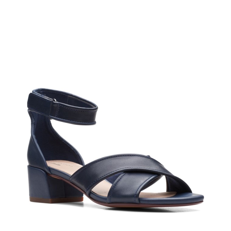 Clarks Caroleigh Rise Cuero Azul Marino