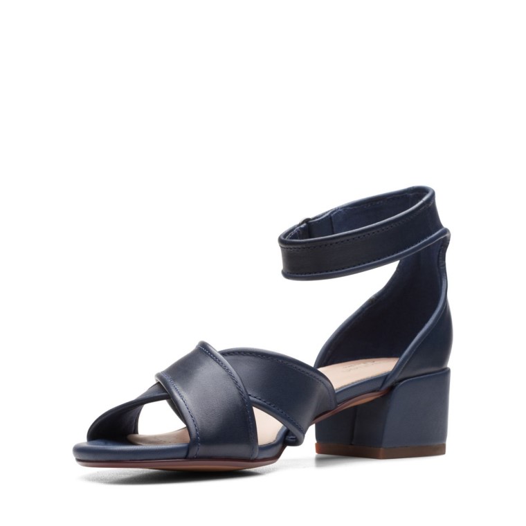 Clarks Caroleigh Rise Cuero Azul Marino
