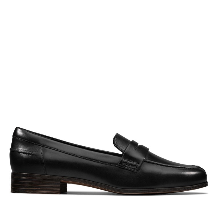Mocasines Clarks Hamble Cuero Negro