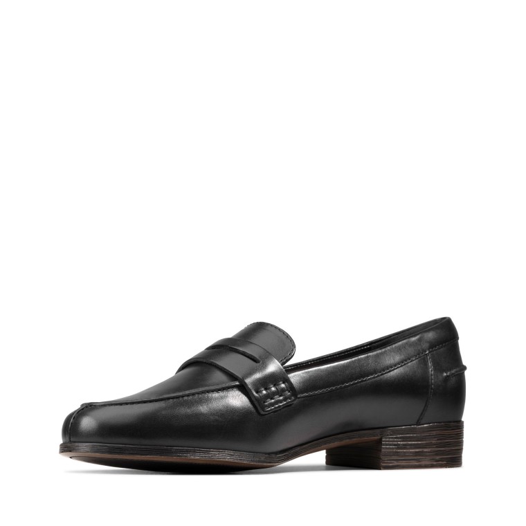 Mocasines Clarks Hamble Cuero Negro
