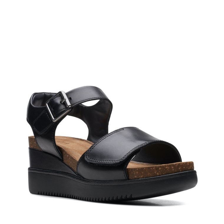 Lizby Clarks Correa De Cuero Negro