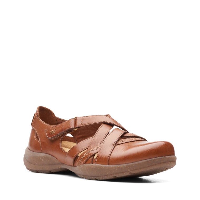 Clarks Roseville Paso Bronceado Cuero