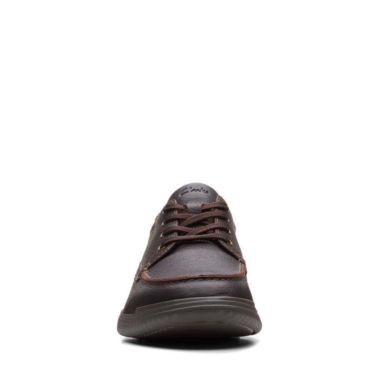 Clarks Donaway Borde Marrón Cuero