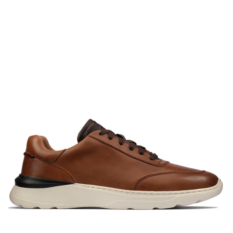 Clarks Sprint Lite Encaje Bronceado Cuero
