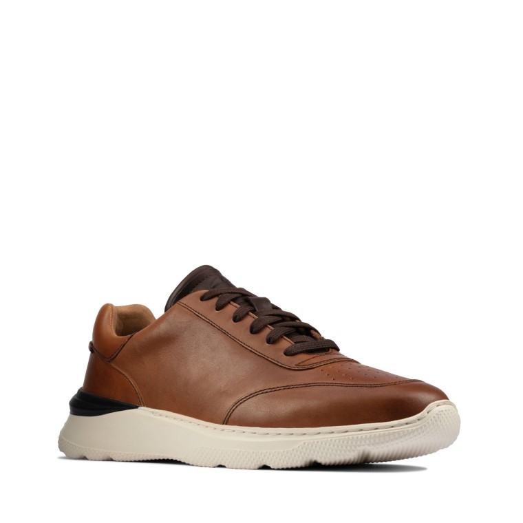 Clarks Sprint Lite Encaje Bronceado Cuero