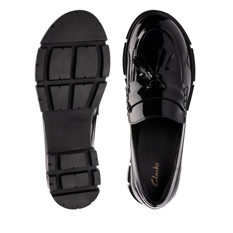 Mocasines Teala Clarks Pat Negro