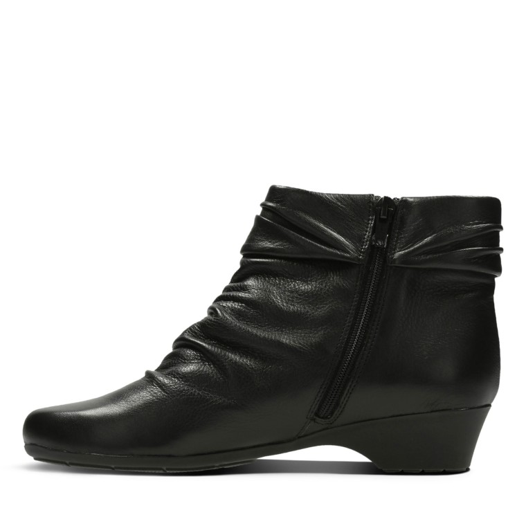 Clarks Cuero Negro Matrona Ella