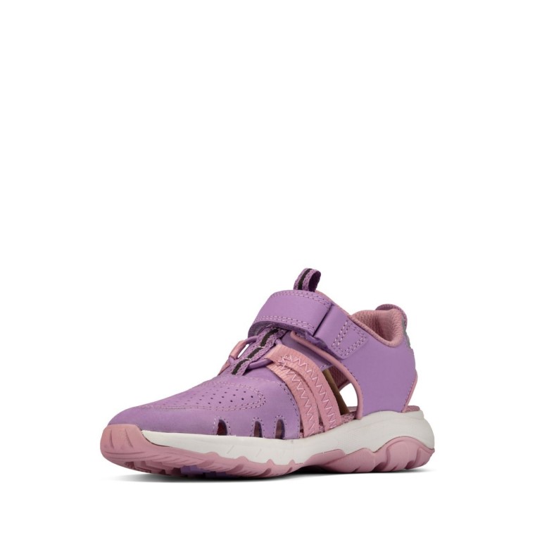 Cuero Lila Clarks Rock Surf K