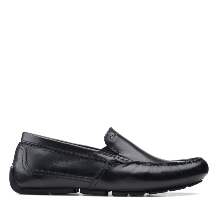 Cuero Negro Markman Liso Clarks