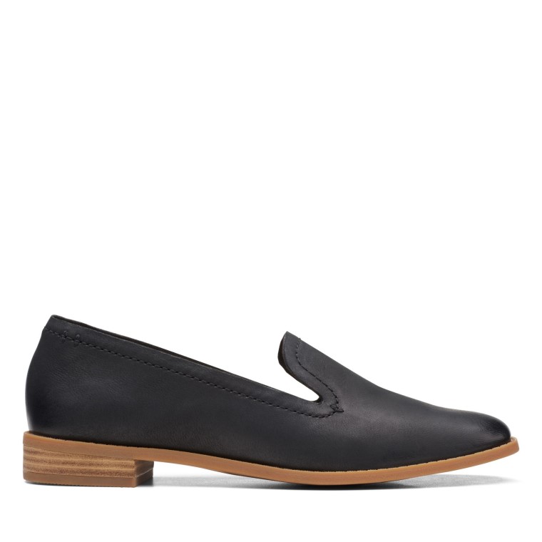 Cuero Negro Clarks Pure Hall