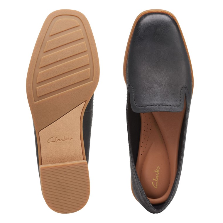 Cuero Negro Clarks Pure Hall
