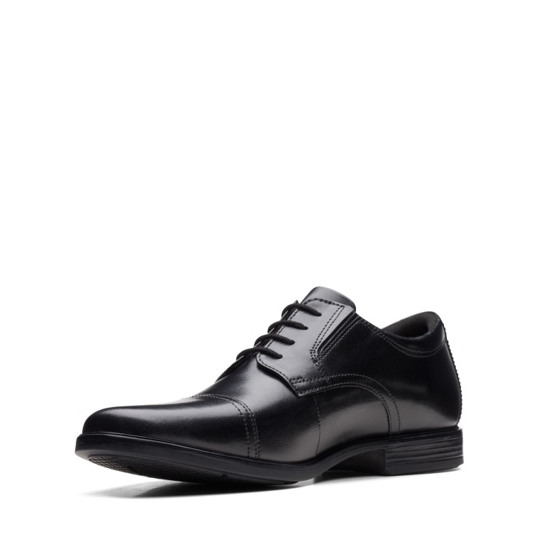 Gorra De Cuero Negra Clarks
