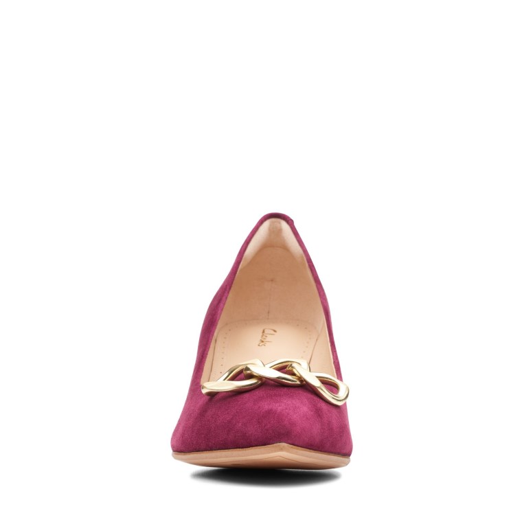Merlot Gamuza Clarks Ribete Violeta 55