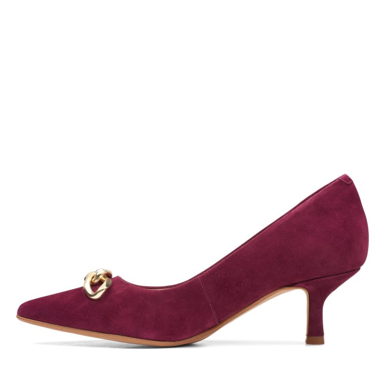 Merlot Gamuza Clarks Ribete Violeta 55