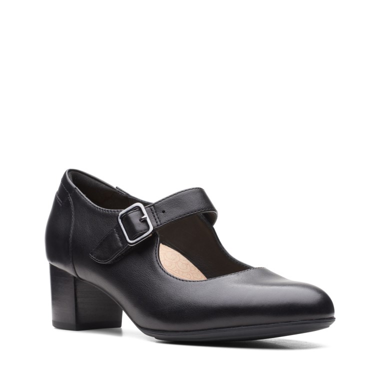 Clarks Linnae Caminar Cuero Negro