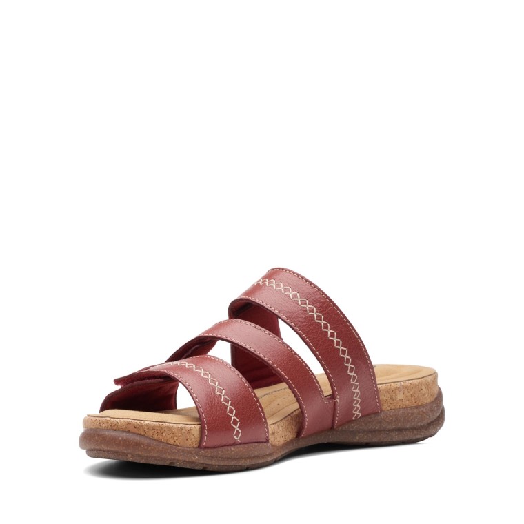Cuero Rojo Clarks Roseville Bay