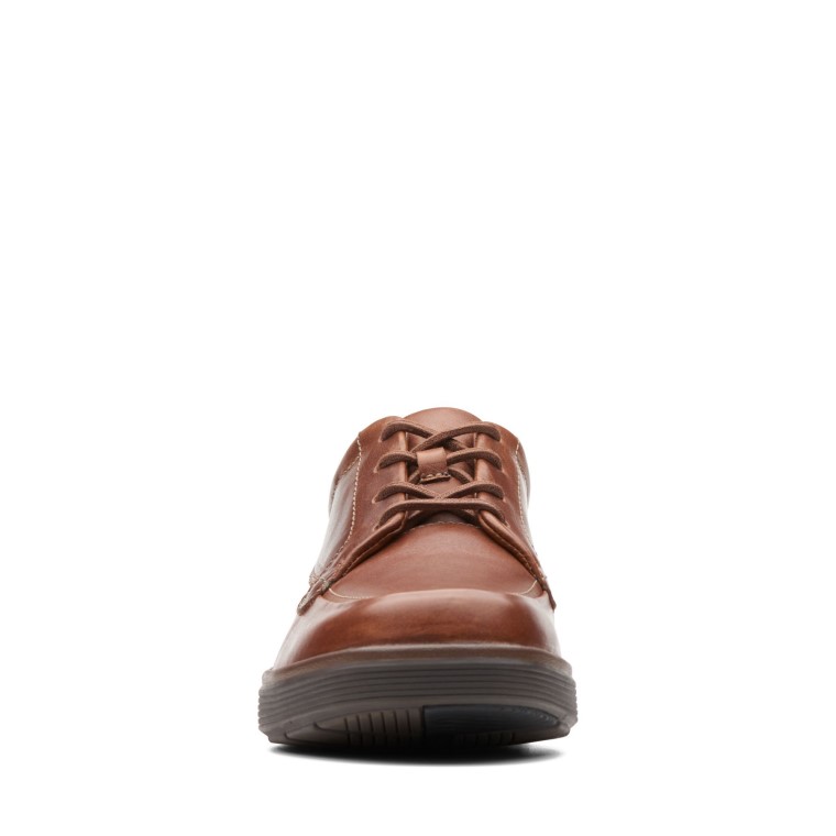 Cuero Marrón Oscuro Un Morada Facilidad Clarks