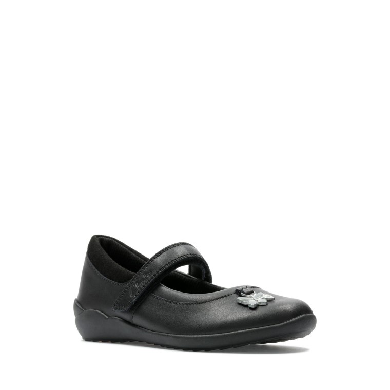 Clarks Vibrant Trail K Cuero Negro