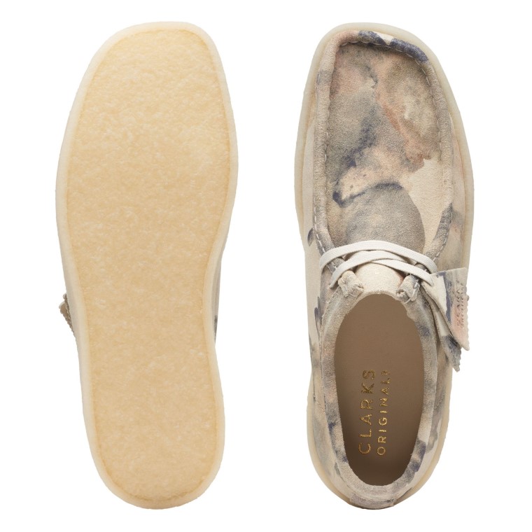 Taza Clarks Wallabee De Camuflaje Blanco Roto