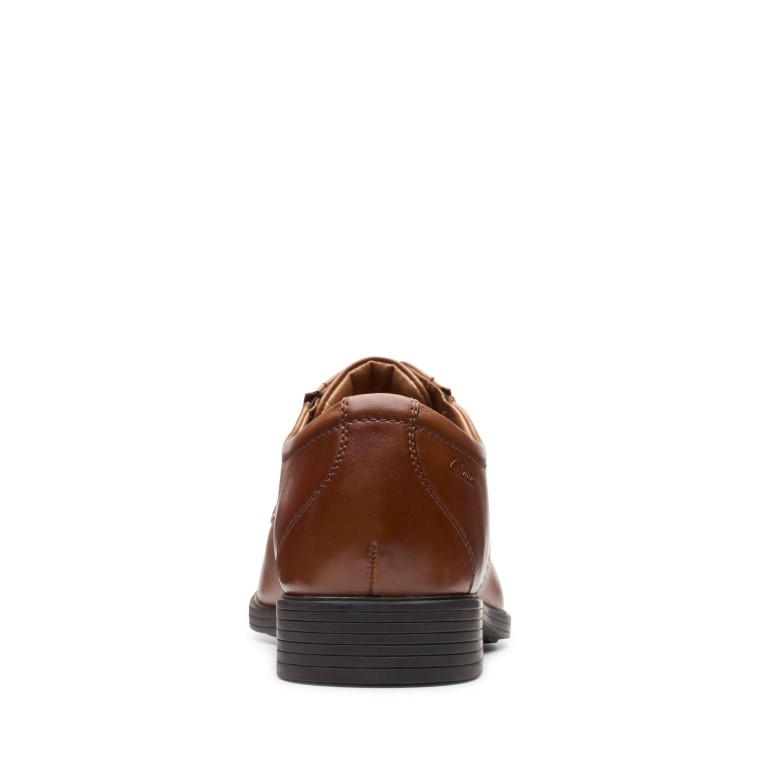 Whiddon Cuero Marrón Oscuro Liso Clarks