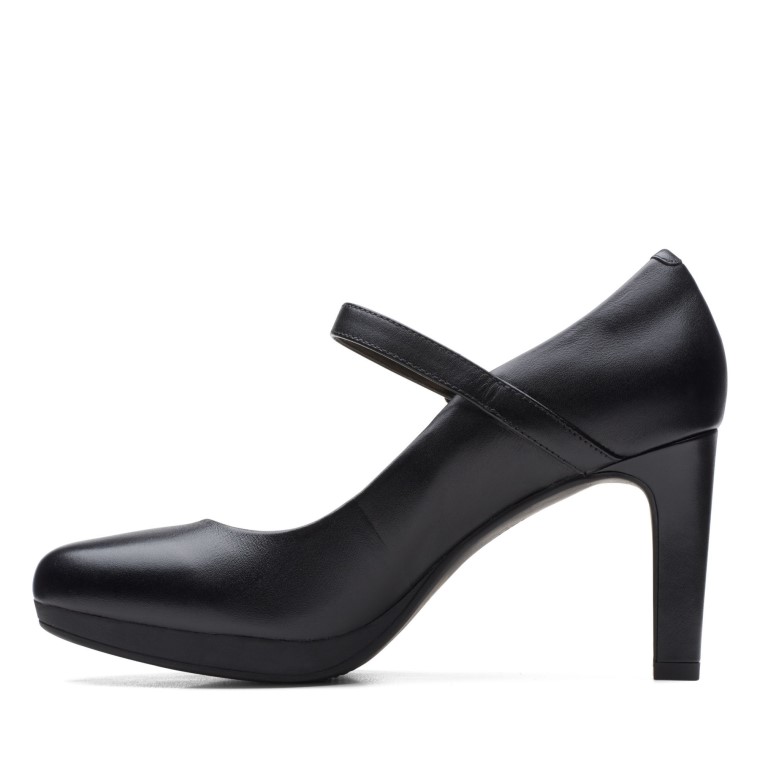 Ambyr Brillo Clarks Cuero Negro