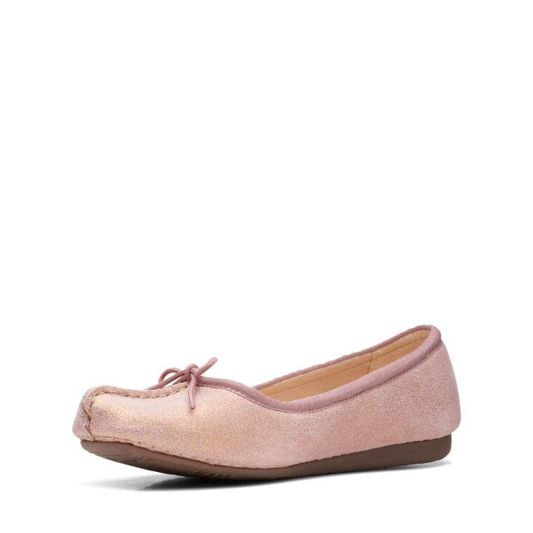 Clarks Peca Rosa Hielo Metalizado