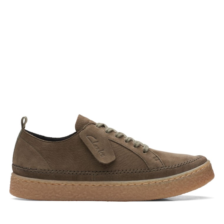 Clarks De Encaje Barleigh Nub Oliva Oscuro