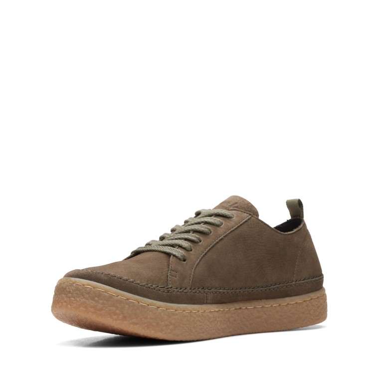 Clarks De Encaje Barleigh Nub Oliva Oscuro