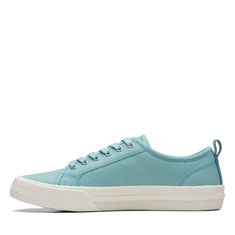 Encaje Roxby Lienzo Turquesa Clarks