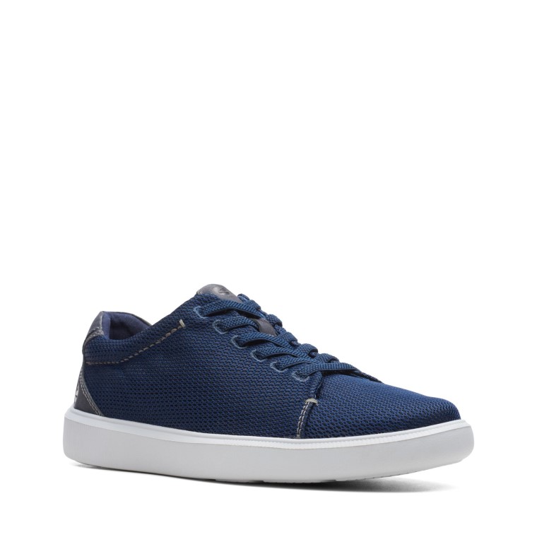 Clarks Azul Marino Textil Cambro Bajo