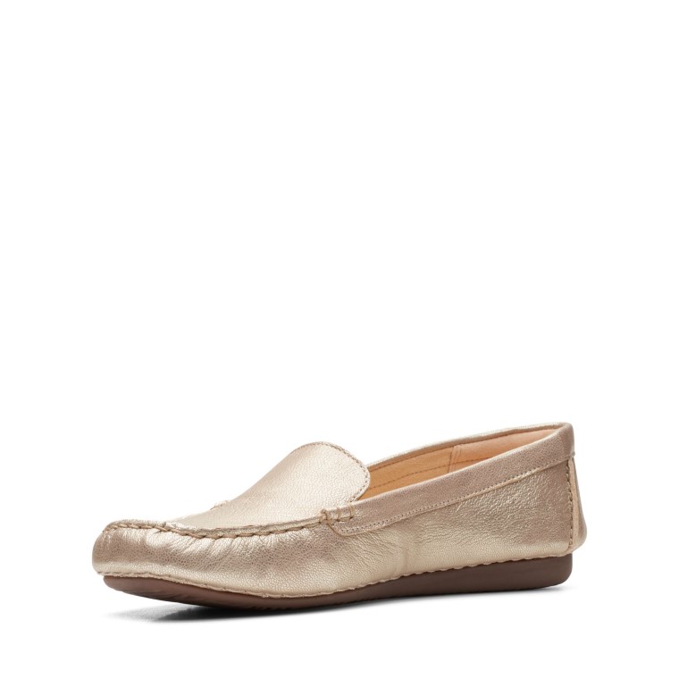 Caminata De Pecas Clarks Champagne Lea